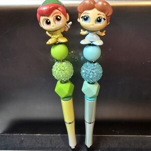 Disney Peter Pan Sparkle Doorables Beaded Pen Set
